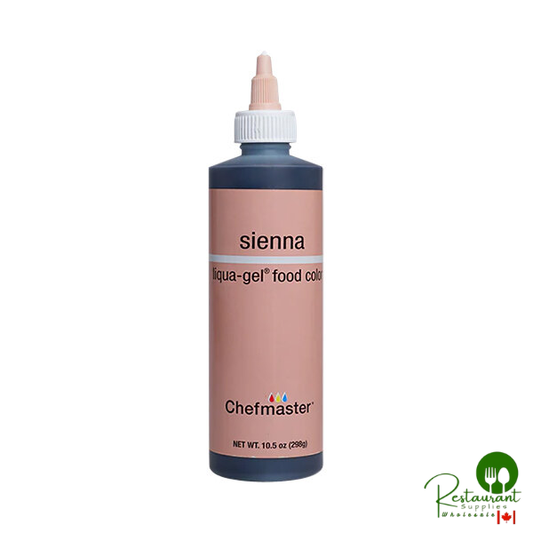 Chefmaster 10.5 oz. Sienna Liqua-Gel Food Coloring - 12/Case