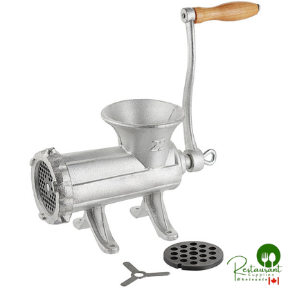 Weston 36-2201-W #22 Tin-Coated Manual Meat Grinder