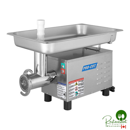 ProCut KG-12-SS #12 Stainless Steel Electric Meat Grinder - 115V, 3/4 hp