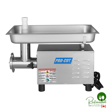 ProCut KG-12-SS #12 Stainless Steel Electric Meat Grinder - 115V, 3/4 hp