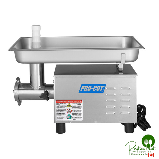 ProCut KG-12-SS #12 Stainless Steel Electric Meat Grinder - 115V, 3/4 hp