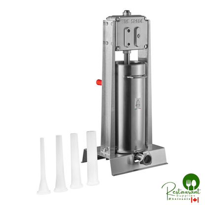 Tre Spade F22500/L 30 lb. Manual Stainless Steel Vertical Sausage Stuffer