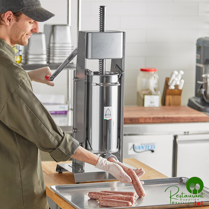 Tre Spade F20700/VL 15 lb. Manual Vertical 2-Speed Stainless Steel Sausage Stuffer