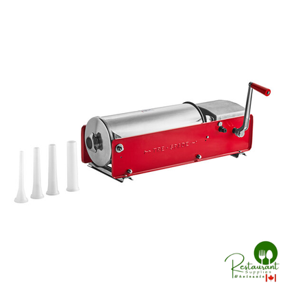 Tre Spade F25000 30 lb. Manual Horizontal 2-Speed Red Enamel Steel Sausage Stuffer