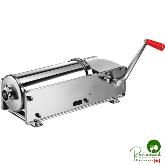 Tre Spade Manual 15 lb. Horizontal 2-Speed Stainless Steel Sausage Stuffer