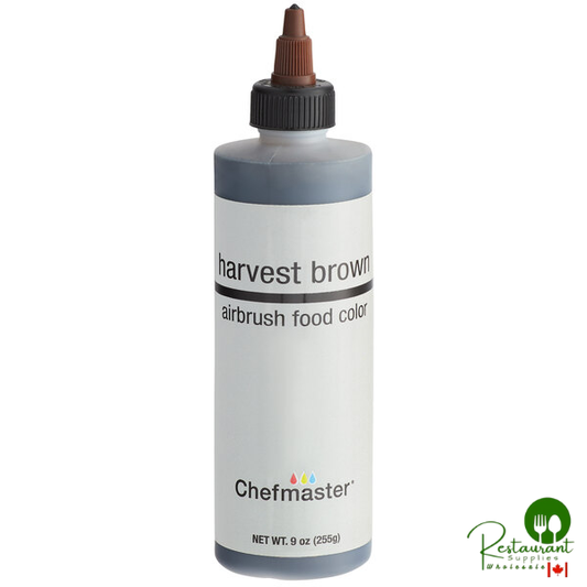 Chefmaster 9 oz. Harvest Brown Airbrush Color - 12/Case