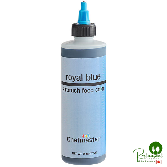 Chefmaster 9 oz. Royal Blue Airbrush Color - 12/Case