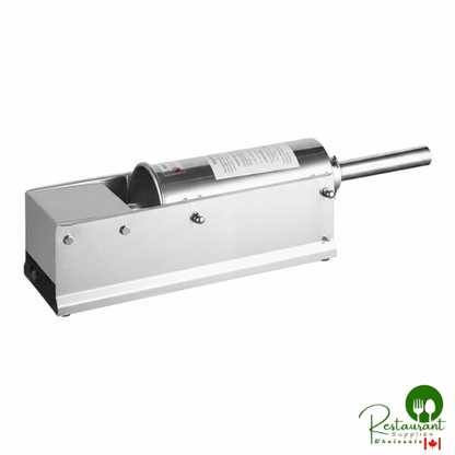 SSH-11V 11 lb. Stainless Steel Horizontal Manual Sausage Stuffer with 5/8", 7/8", 1 1/4", and 1 1/2" Stainless Steel Funnels By Prime