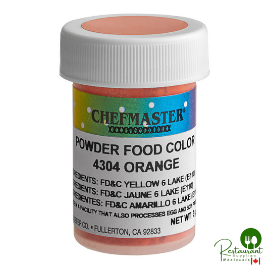 Chefmaster Orange Dry Powder Food Color 3 Gram - 12/Case