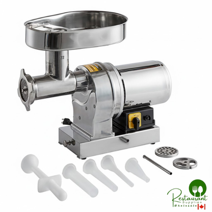BSG22 Butcher Series #22 Electric Meat Grinder By Prime - 120V, 1 1/2 hp