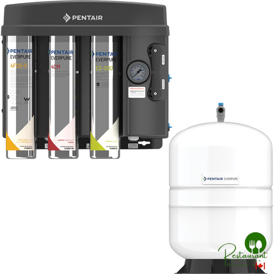 Everpure EV9975-52 EZ-RO 200/5G Reverse Osmosis System with White 5 Gallon Tank - 200 GPD