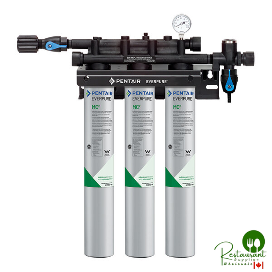 Everpure EV9329-74 High Flow CSR Quad-7FC Water Filtration System with Pre-Filter - .5 Micron and 10 GPM