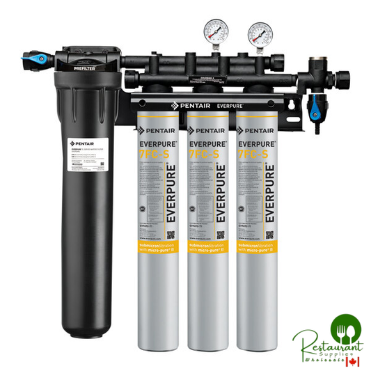 Everpure EV9327-73 Insurice PF Triple 7FC-S Water Filtration System with Pre-Filter - .5 Micron and 7.5 GPM