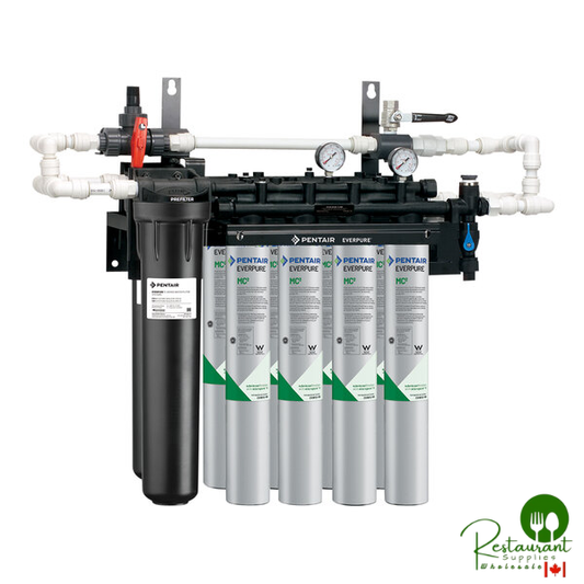 Everpure EV9327-44 Insurice PF Quad 4FC-S Water Filtration System with Pre-Filter - .5 Micron and 10 GPM