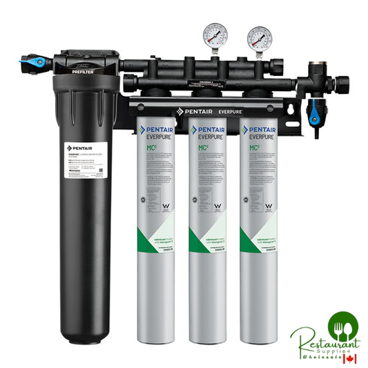 Everpure EV9328-03 Coldrink Triple 3-MC2 Water Filtration System with Pre-Filter - .5 Micron and 5 GPM