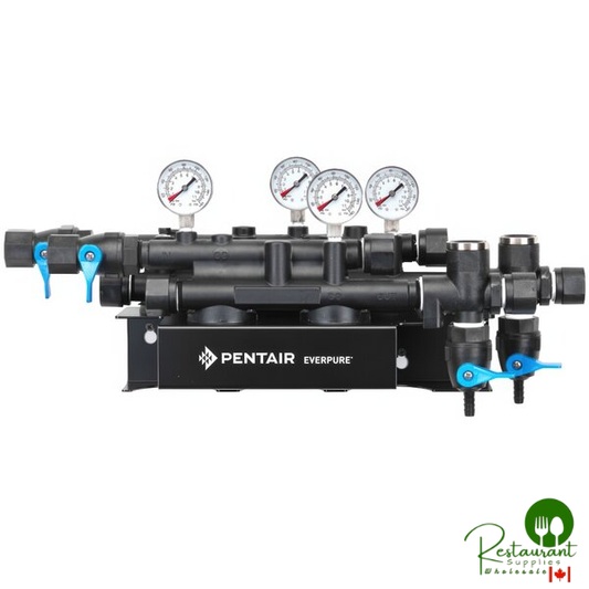 Everpure EV9278-91 QC71 DIO Parallel Manifold - 3/4" NPT Inlet, 1/2" Barb Outlet