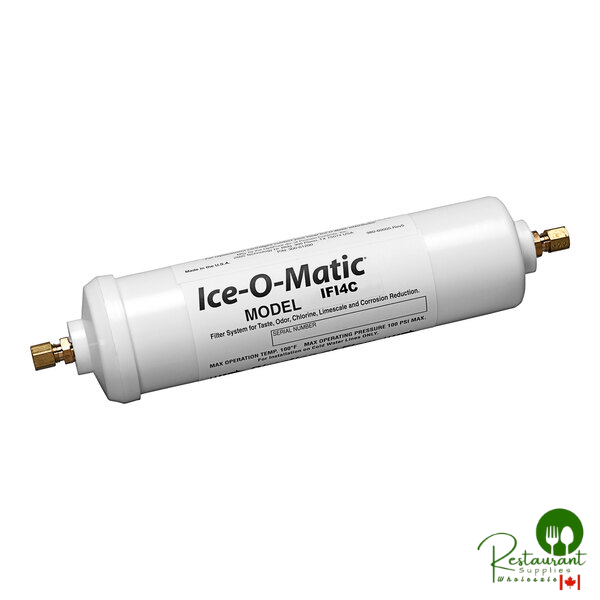 Ice Out Filter Ice-O-Matic IFI4C Inline Single Ice Machine Water Filter Cartridge - 1 ...