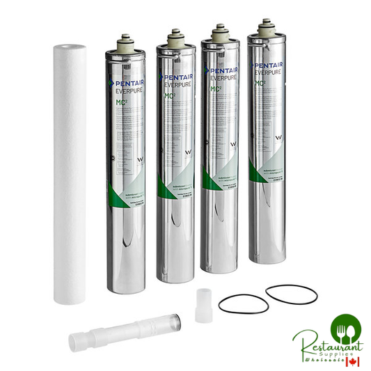 Everpure EV962828 Quad MC2 Replacement Filter Cartridge Kit - 0.2 Micron Rating and 6.68 GPM