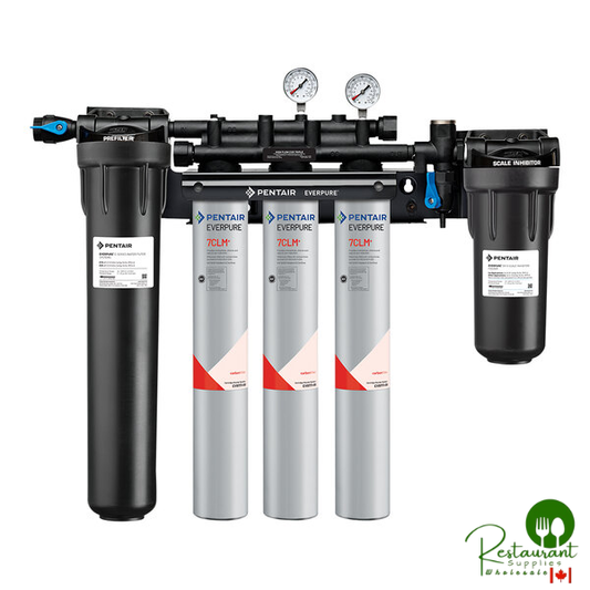 Everpure EV9771-33 High Flow CSR Triple-7CLM+ Water Filtration System with Pre-Filter and Scale Reduction - 5 Micron and 5.01/4/3 GPM