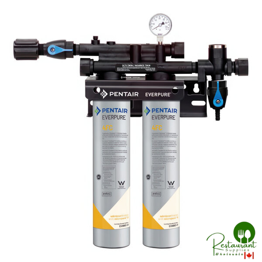 Everpure EV920242 QC7I Twin 4FC High-Performance Twin Water Filtration System - 0.2 Micron and 5 GPM