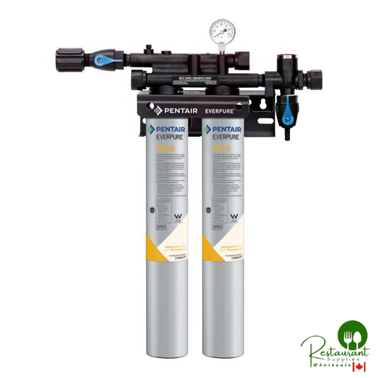 Everpure EV920292 QC7I Twin 7FC-S High-Performance Twin Water Filtration System with Scale Inhibitor - 0.2 Micron and 5 GPM