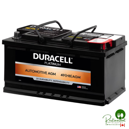 Duracell AGM Automotive Battery, Group Size 49 H8