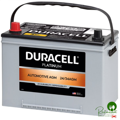 Duracell AGM Automotive Battery, Group Size 24/34
