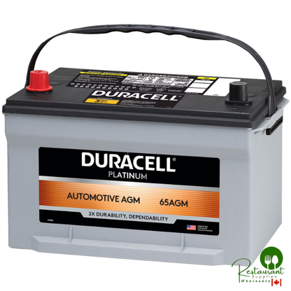 Duracell AGM Automotive Battery, Group Size 65