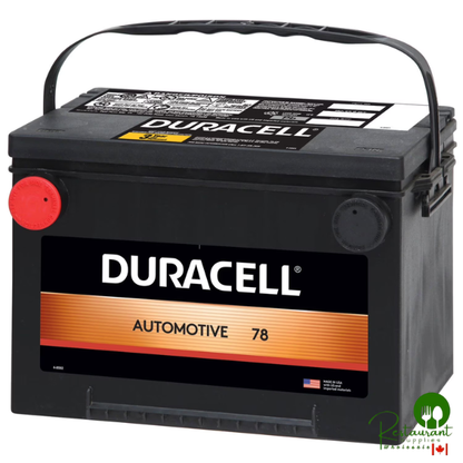 Duracell Automotive Battery, Group Size 78