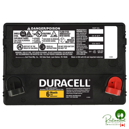 Duracell Lawn & Garden Battery, Group Size U1R