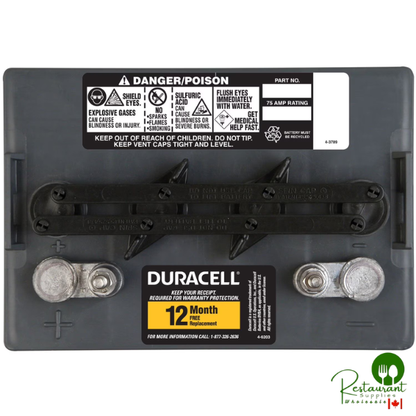 Duracell Golf Car Battery, Group Size GC8