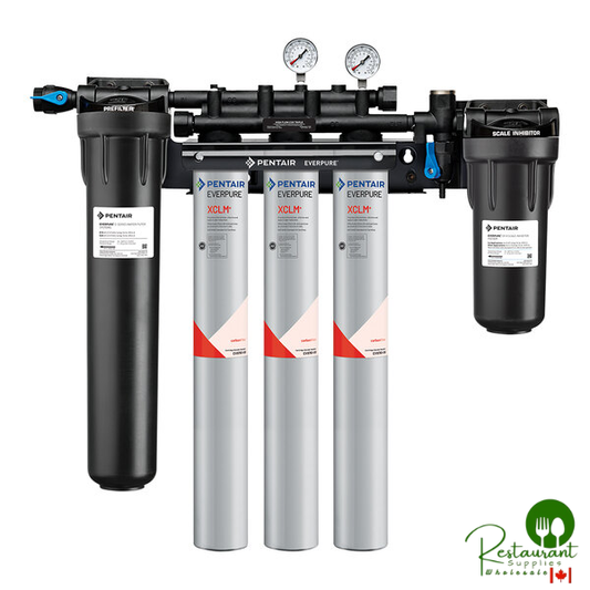 Everpure EV9761-33 High Flow CSR Triple-XCLM+ Water Filtration System with Pre-Filter and Scale Reduction - 5 Micron and 6/5.01/3 GPM