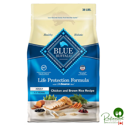 Blue Life Protection Formula Chicken and Brown Rice, Adult Natural Dry Dog Food, 38 lbs.