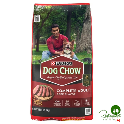 Purina, Dog Chow Complete, Beef Flavor, Adult Dry Dog Food, 48 lbs.