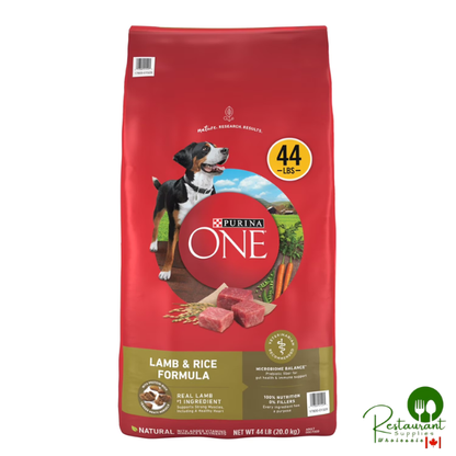Purina ONE SmartBlend Natural Lamb and Rice, Adult Dry Dog Food, 44 lbs.
