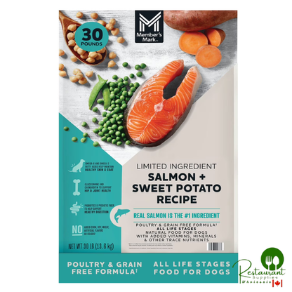 Member's Mark Grain Free Salmon and Sweet Potato Dry Dog Food, 30 lbs.