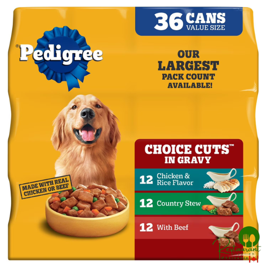 Pedigree Variety Pack, Choice Cuts in Gravy Dog Food, 13.2 oz., 36 ct.
