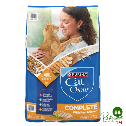 Purina, Cat Chow Complete, Chicken Flavored, Dry Cat Food, 25 lbs.