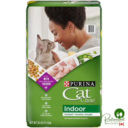 Purina, Cat Chow, Chicken Indoor Adult Dry Cat Food, Hairball and Healthy Weight, 25 lbs.