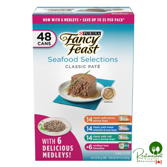Purina Fancy Feast Variety Pack, Wet Cat Food, 48 ct., 3 oz., Choose Flavor