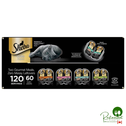 Sheba Perfect Portions Wet Cat Food Trays Variety Pack, 60 ct., 2.6 oz.