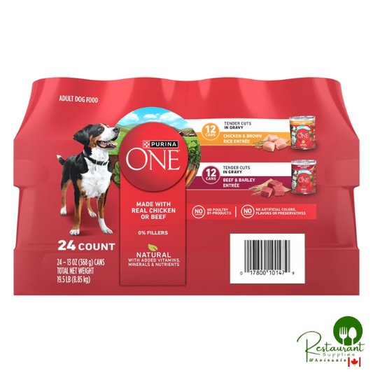 Purina ONE Mainline Variety Pack Adult Wet Dog Food, 24 ct., 13 oz.