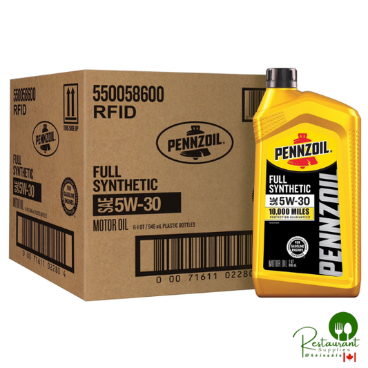 Pennzoil Full Synthetic 5W-30 Motor Oil 6 Pack/ 1 Quart Bottles