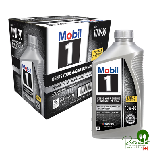Mobil 1 10W-30 Motor Oil 6-pack, 1 quart bottles