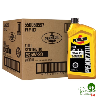 Pennzoil Full Synthetic 5W-20 Motor Oil 6 Pack/ 1 Quart Bottles