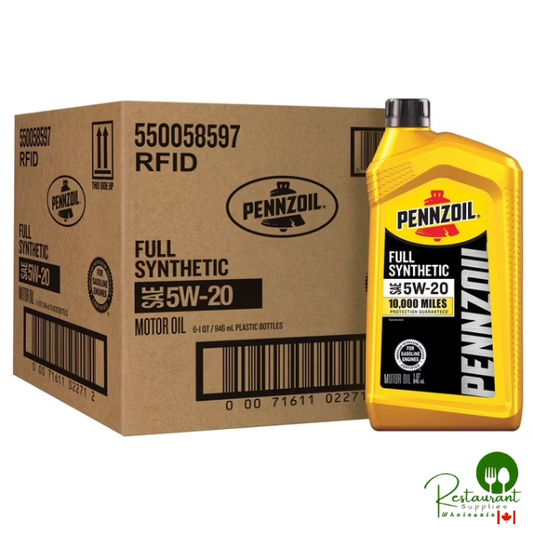 Pennzoil Full Synthetic 5W-20 Motor Oil 6 Pack/ 1 Quart Bottles