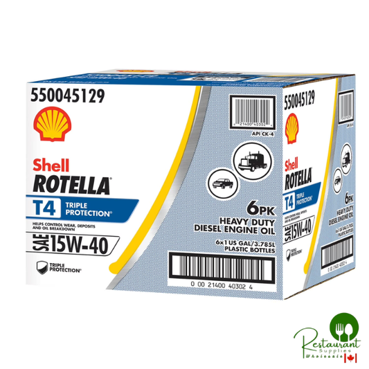Shell Rotella T4 Triple Protection 15W-40 Diesel Engine Oil6-pack/1 gallon bottles