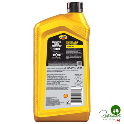 Pennzoil Full Synthetic High Mileage 5W20 6-pack/1-qt. bottles