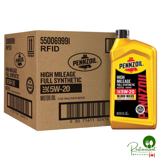 Pennzoil Full Synthetic High Mileage 5W20 6-pack/1-qt. bottles