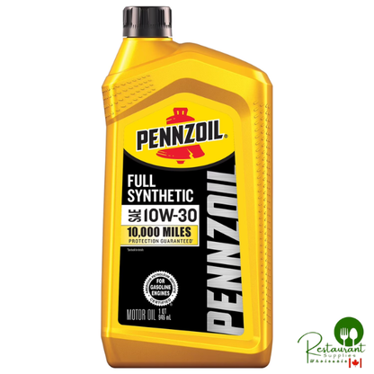 Pennzoil Full Synthetic 10W-30 Motor Oil 6*1 Quart Case